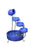 Garden Sundance Terracotta Solar Water Fountain Cascade Blue - Used