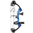 SAS Hero Junior Kid Youth Compound Bow Package 10-25 LBS Blue RH - Open Box