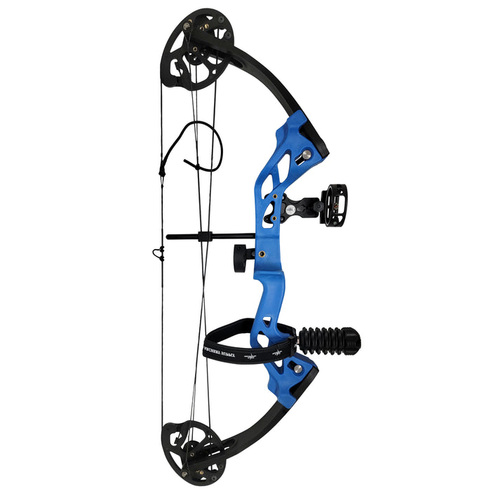 SAS Hero Junior Kid Youth Compound Bow Package 10-25 LBS Blue RH - Open Box