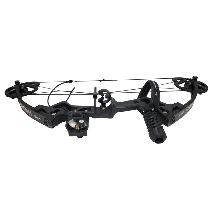SAS Hero Junior Kid Youth Compound Bow Package 10-25 LBS Black LH - Used