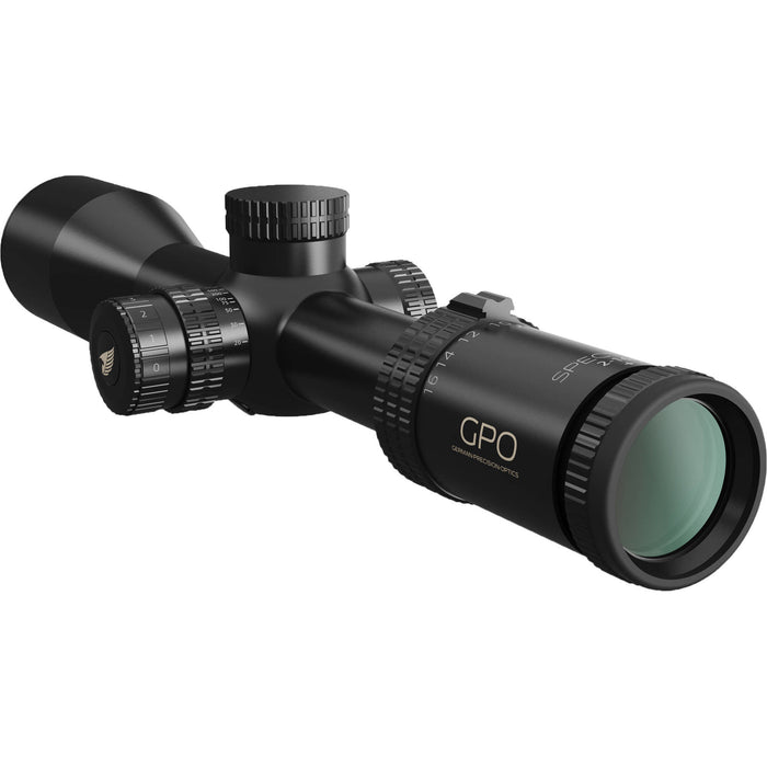 GPO SPECTRA 8X 2-16x44mm Illuminated Rifle Scope 30mm BRi Reticle - Black