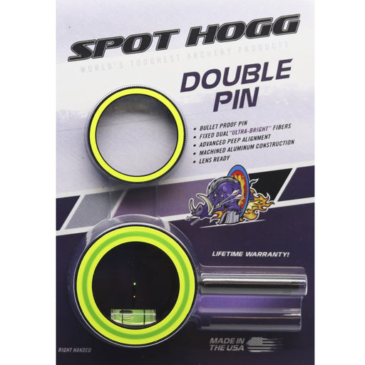 Spot Hogg Sight Head Double Pin .019 w/ Alignment Rings - Right Hand