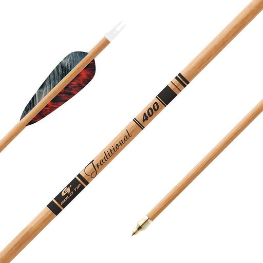 Gold Tip Traditional Arrows 600 4 in. Feathers - 6/Pack