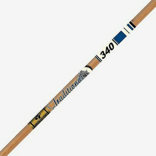 Gold Tip Traditional XT 400 Raw Shaft with Nocks and Inserts - 12/Pack