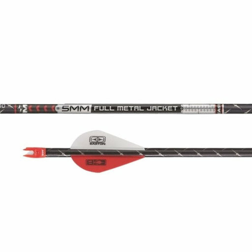 Easton FMJ 5MM 340 Arrow Fletched With 2" Blazer Vanes - 6/Pack