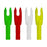 Easton 4MM N Nock 1820 Red/Yellow/Green/White - 12/Pack