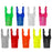 Easton Recurve Pin Nocks Large Groove Blue/Green/Orange/Red - 12/Pack
