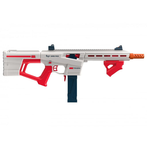 Game Face Trion High Performance, Spring Powered, Foam Dart Blaster -Red or Blue