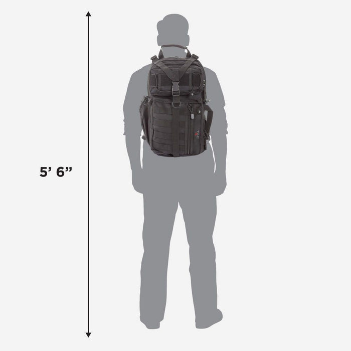 Tac-Six Lite Force Tactical Sling Pack - Black
