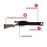 Allen 52" Gun Sock with Writeable ID Label Rifles with Scopes & Shotguns-Black