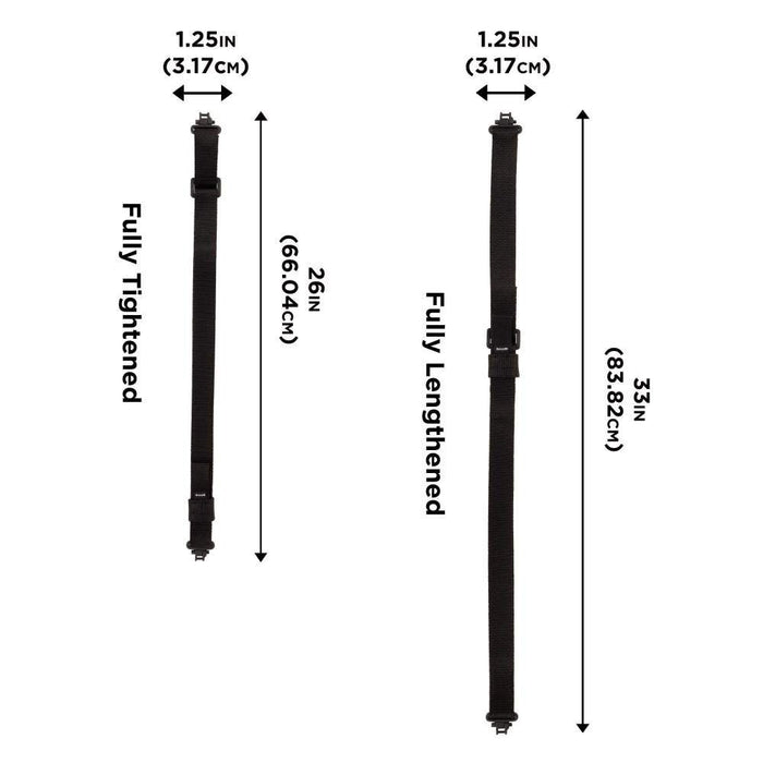 Allen Company Rifle Sling with Swivels & 1.25" Webbing - Black