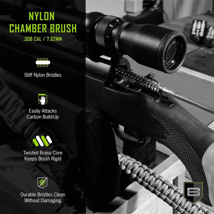 Breakthrough Clean Technologies Nylon Chamber Brush, AR-10 308 Caliber & 7.62mm