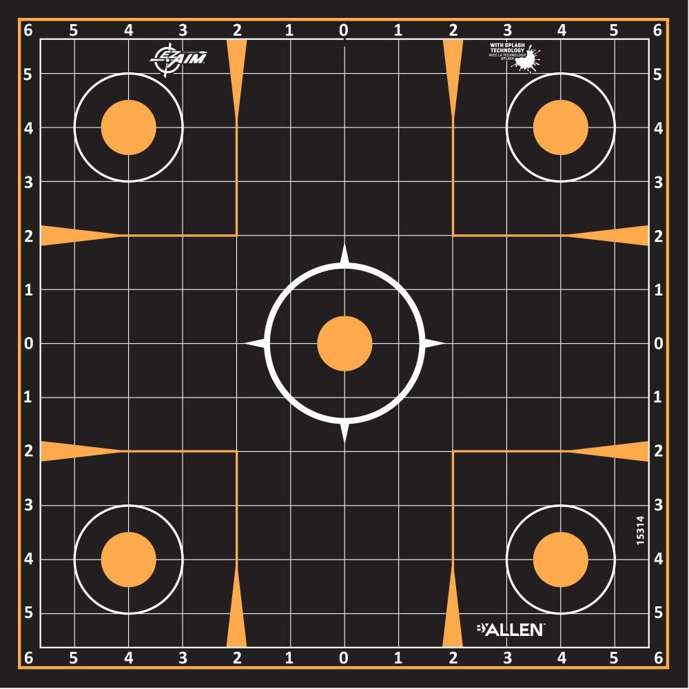 Target Paper Square Design EZ Aim Splash Reactive Adhesive Paper Shooting Targets 12