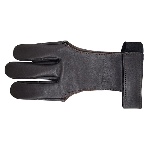 SAS Leather Traditional Gloves for Target Shooting Finger Tab Small - Open Box