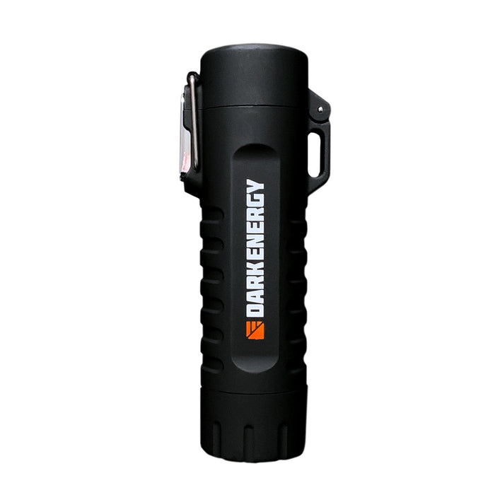 Dark Energy Plasma Lighter Rechargeable Mini Flashlight - Black