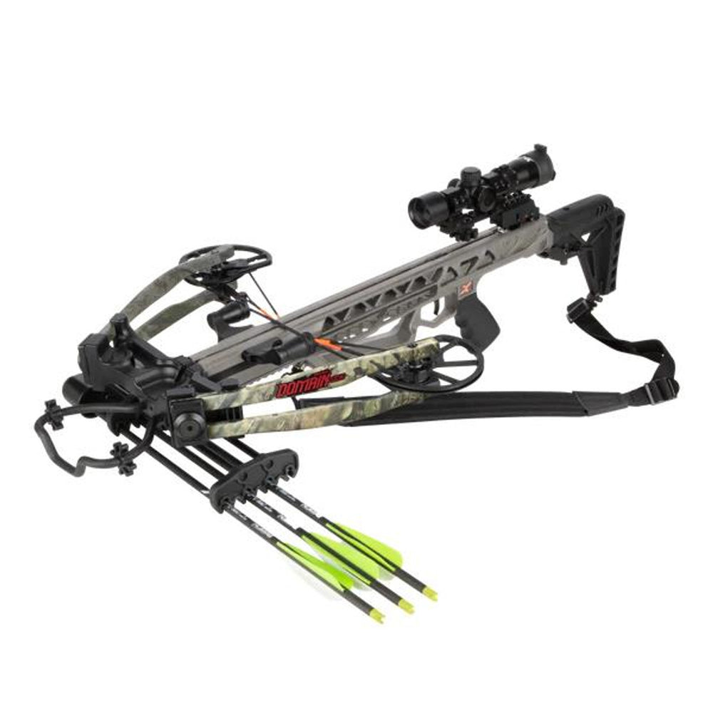 Bear Archery Domain Crossbow Ready-To-Hunt Kit - Stone / Mossy Oak Country Dna