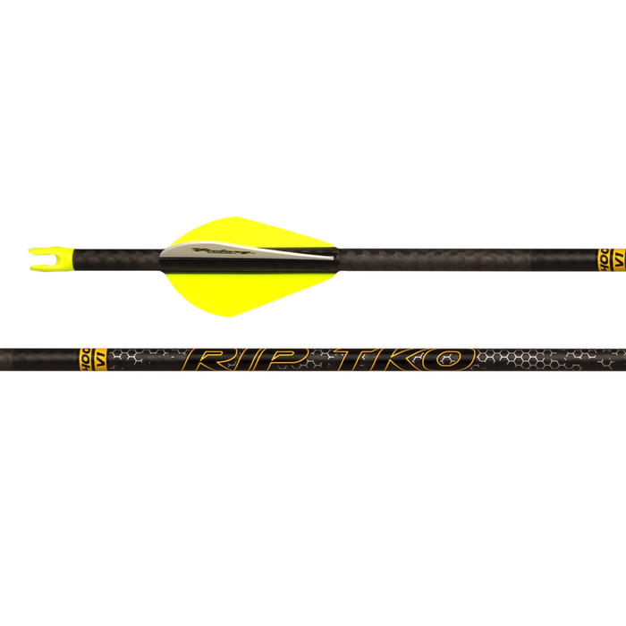 Victory Archery RIP TKO 200/250/350 Elite Low Torque Fletched Arrows - 6/Pack