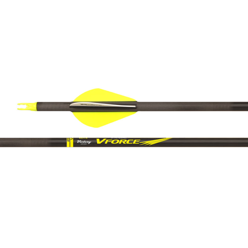 Victory Archery VForce 250/300 Elite Fletched Arrows - 6/Pack