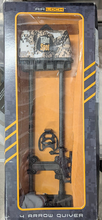 TightSpot Premium Lightweight Airlock 4-Arrow Quiver Quick Draw System- Open Box