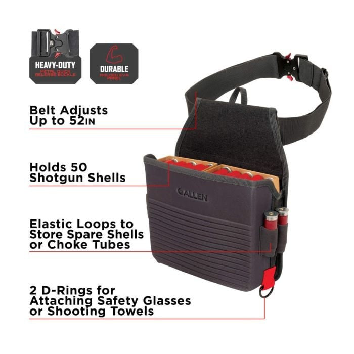 Allen Company Competitor Single Compartment Molded Shell Bag - Gray