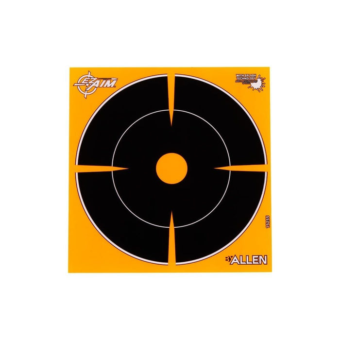 EZ Aim Adhesive Splash Reactive Paper Shooting Targets 6"W x 6"H - 12/Pack