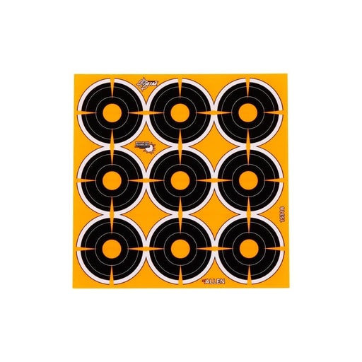 EZ Aim Adhesive Splash Reactive Paper Shooting Targets, 2" Bullseye - 12 Sheets