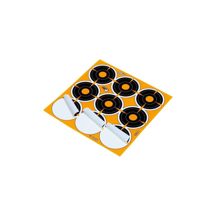 EZ Aim Adhesive Splash Reactive Paper Shooting Targets, 2" Bullseye - 12 Sheets