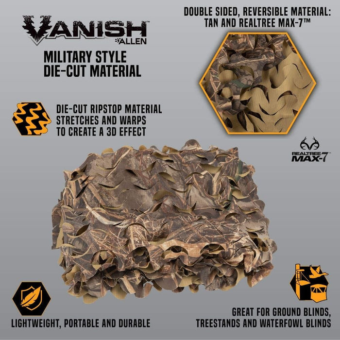 Allen Company Die-Cut Camo Material 9.8’ x 58” - Tan/Realtree Max-7®