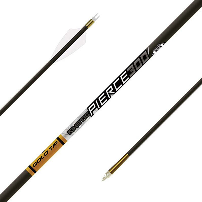 Gold Tip Kinetic Pierce Platinum Arrow Shaft 300 - 12/Pack