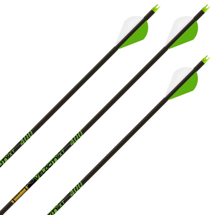 Gold Tip Velocity XT 400/600 Spine w/ 2" Raptor Vanes - 6/Pack