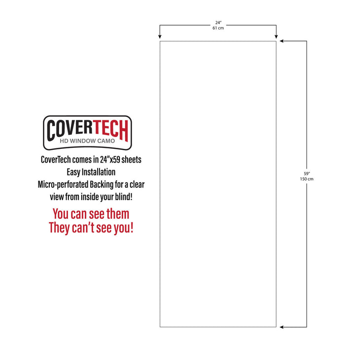 Bohning See Through CoverTech HD Window Film - 24” x 59”