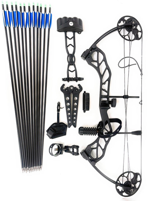 SAS Destroyer II 70Lbs 31" ATA Compound Hunting Bow Package Black - Used