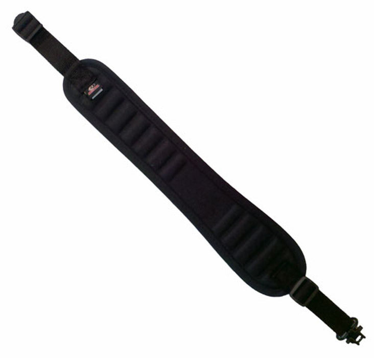 Mossy Oak Black Sardis Padded Gun Sling w/ Swivels - Black