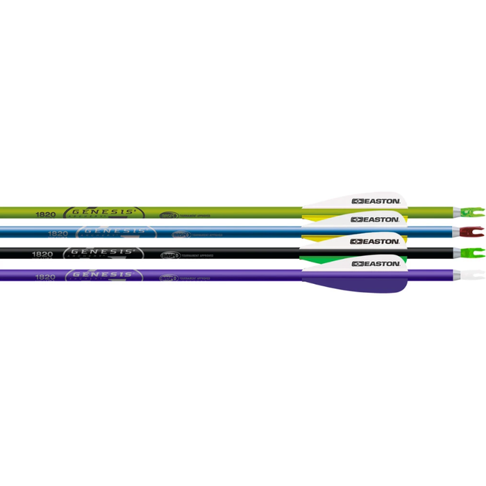 Easton Genesis 3" Diamond Vanes Mixed Colors - 72/Pack