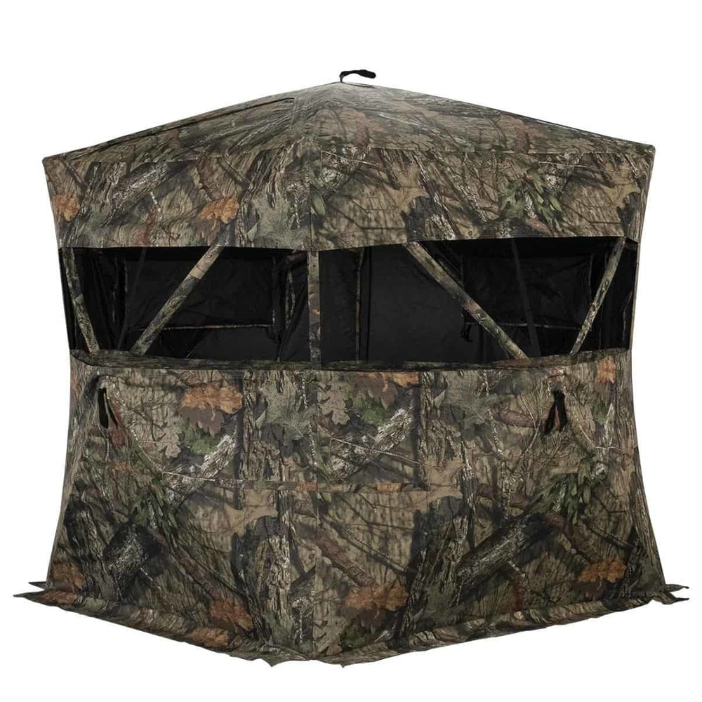 Rhino Blinds R600 Ground Blind 5-Hub Design Mossy Oak Break Up Country - Used