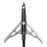 Rage Broadheads 2 Blade 2″ Expandable Cut Chisel Tip SC Black Series 100G-3/Pack