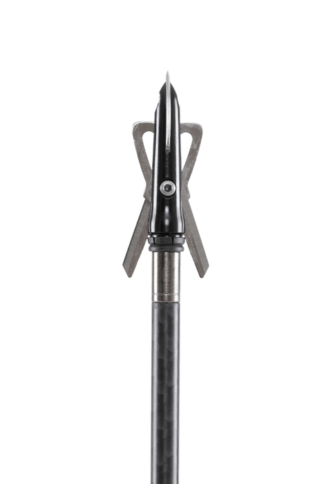 Rage Broadheads 2 Blade 2″ Expandable Cut Chisel Tip SC Black Series 100G-3/Pack