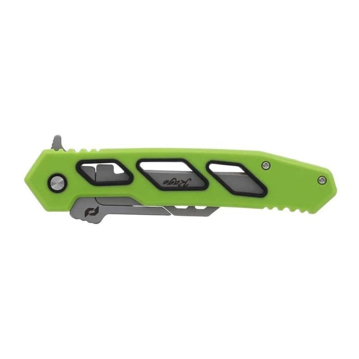 Schrade Isolate Enrage 8 Pocket Knife 3" Scalpel Point 420 Satin Blade - Green