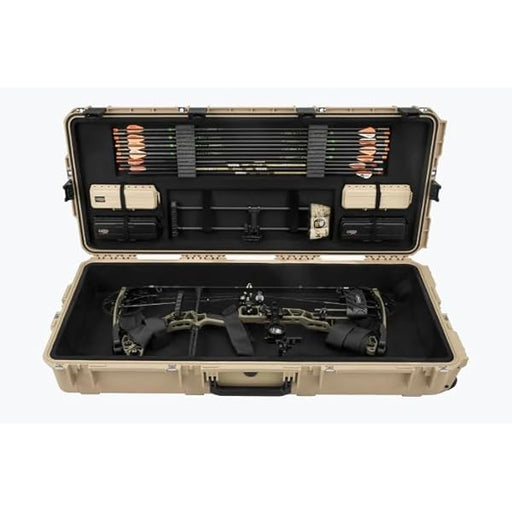 SKB iSeries REV2 Waterproof Plush Large Parallel Limb Hard Bow Case - Desert Tan