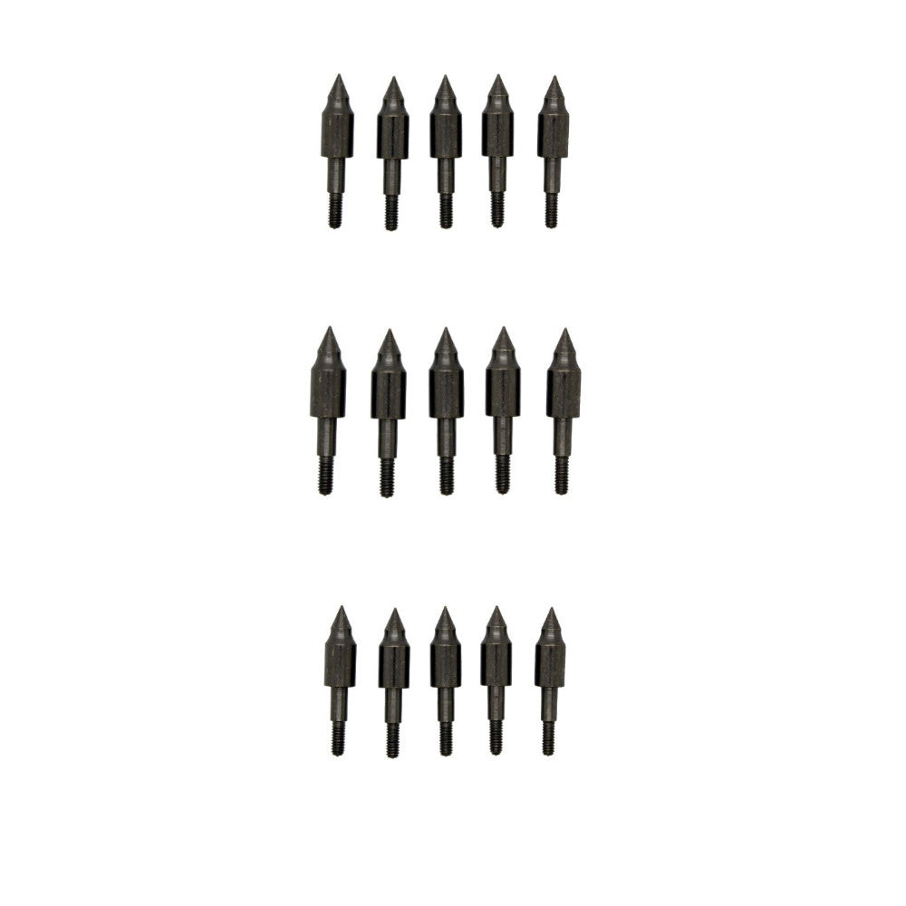 Wizard Archery Crossbow Arrow Field Screw In Points - 15/Pack