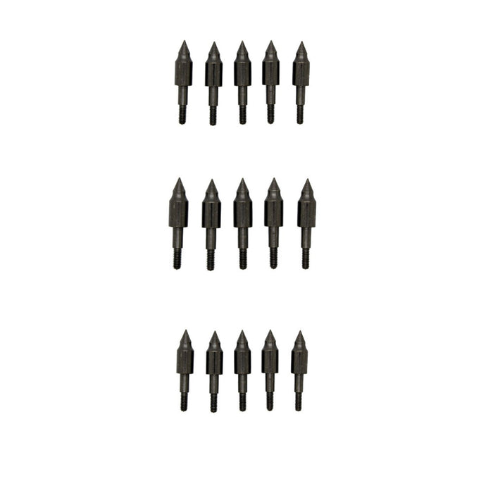 Wizard Archery Crossbow Arrow Field Screw In Points - 15/Pack