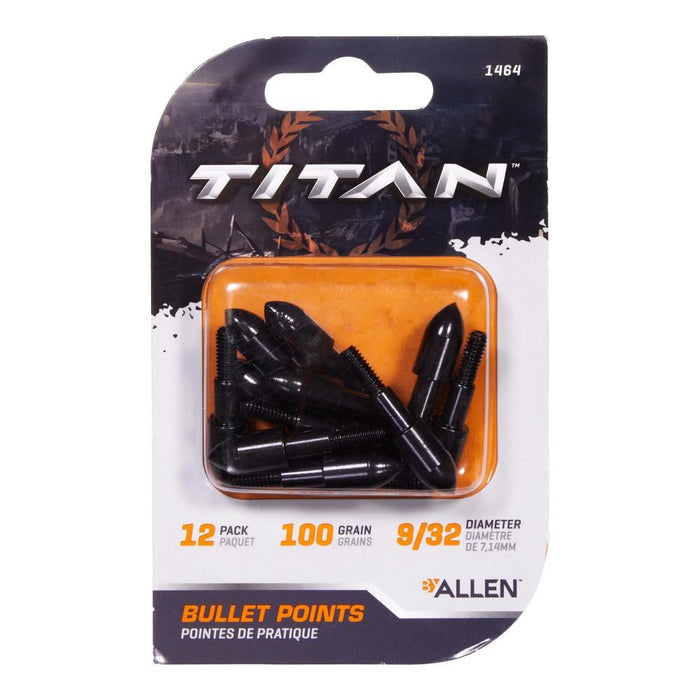 Allen Company Titan Bullet Point 9/32 in 100 Grain 12/Pack - Open Box