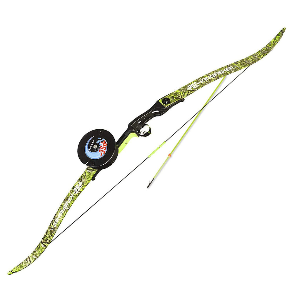 PSE Kingfisher Recurve Bowfishing Bow Package 56" with Arrow Reel RH 50lbs- Used