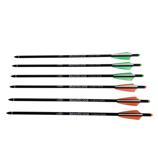 SAS 15" Manticore Carbon Bolts for Hunting Recurve Crossbow 6/Pack - Open Box