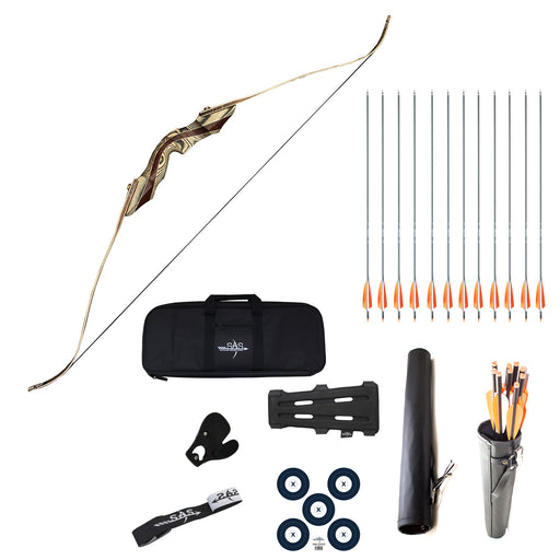 SAS Voyager 62" Premium Takedown Hunting Archery Recurve Bow Package