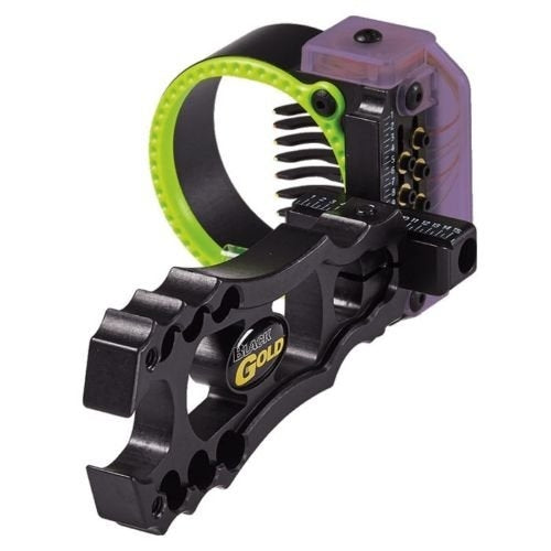 Black Gold Rush Bow Sight for Compound Bows .019 LH 5 Pin Black - Open Box