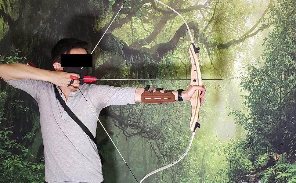 SAS Spirit Jr 54" Beginner Youth Wooden Archery Bow 16lbs LH - Open Box