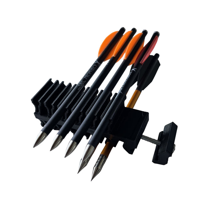 SAS Pistol Crossbow Quiver 3D Printed for 12 Bolts Holder + 10 Aluminum Bolts