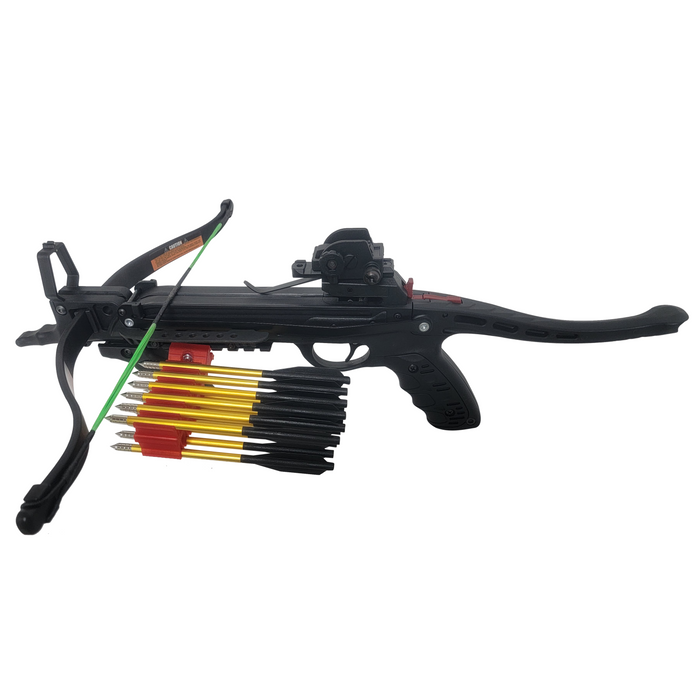 SAS Pistol Crossbow Quiver 3D Printed for 12 Bolts Holder + 10 Aluminum Bolts