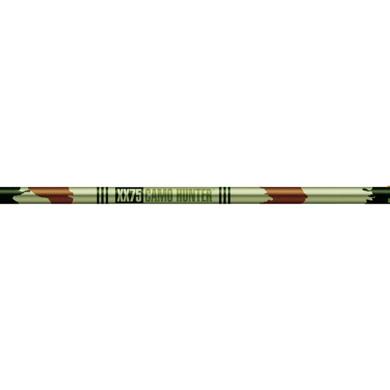 Easton XX75 Camo Hunter 2216 Aluminum Arrow Shafts w/ Nocks and Inserts- 12/Pack